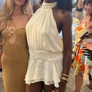 Drop waist backless dress